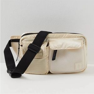 NWOT!! Free People Cream and Black Crossbody Bag